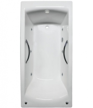 Ванна Jacob Delafon Biove 170x75 (с ручками) с гидромассажем